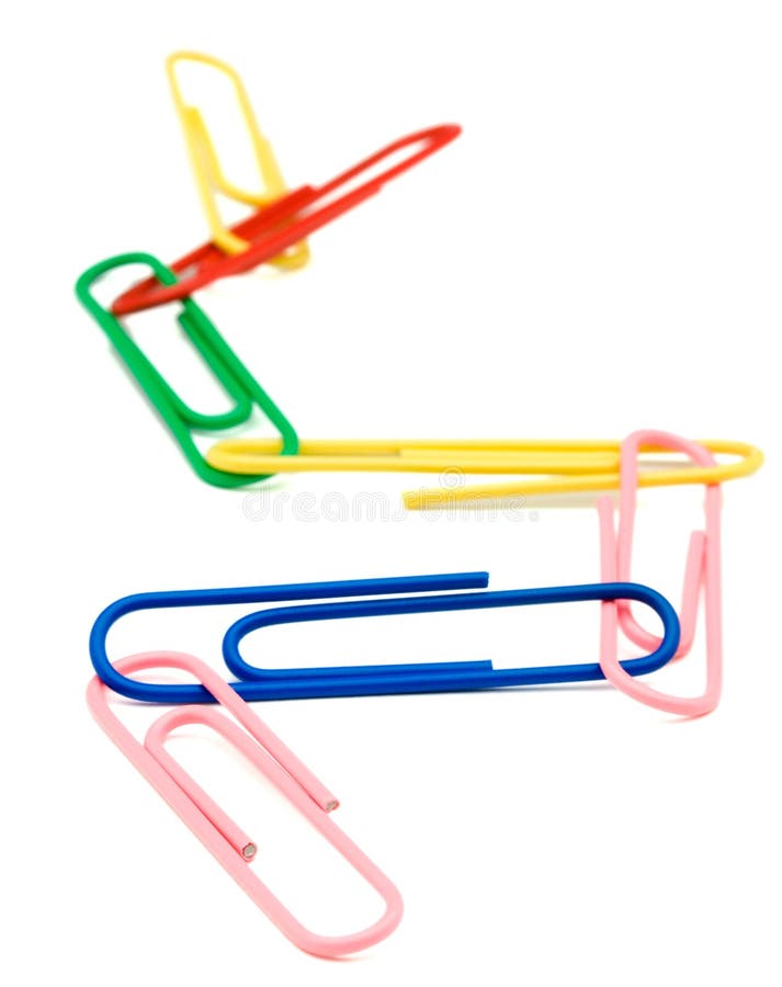 Paper Clips Linked Together Stock Photo Image of utility, still 8718410