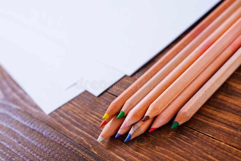 Paper and color pencils