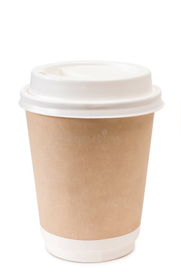 Paper cup of coffee stock photo. Image of isolated, liquid 49636820