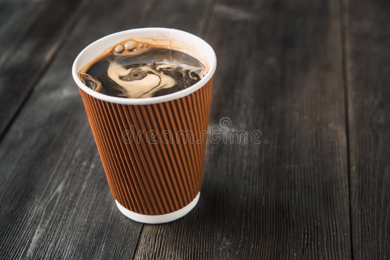 Paper cup of hot coffee stock photo. Image of white, cardboard 68615882