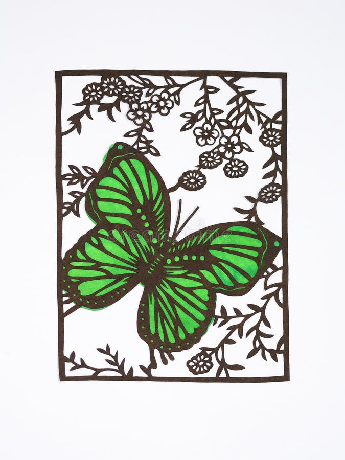 Paper-cut of butterfly stock image Paper-cut of butterfly stock image