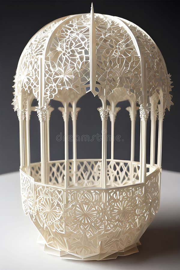 Paper Cut Craft, White Paper Illustration, 3d Art Style Decorations. Ai
