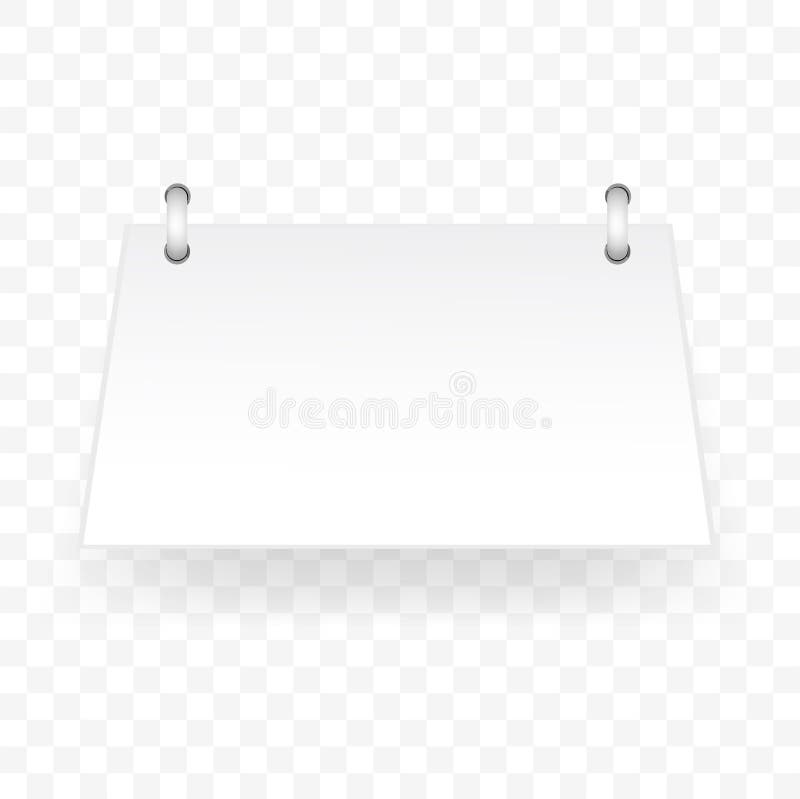 White Paper Cut Tag with Spiral Asymetric Rectangle Stock Vector