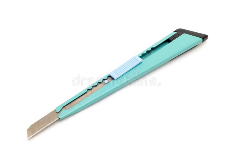 Paper Cut Knife On White Picture. Image 4165887