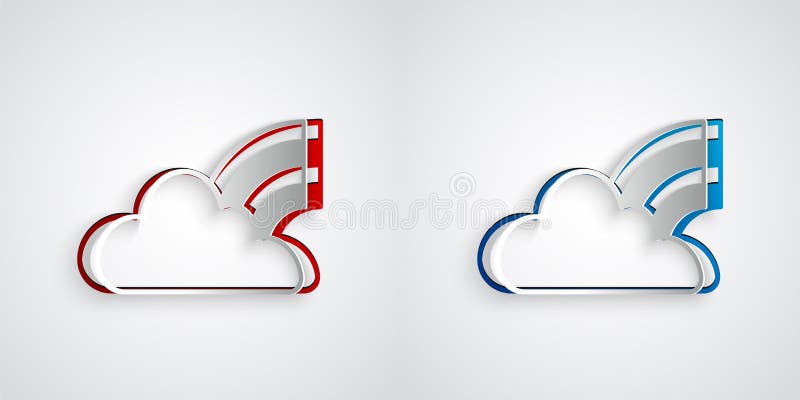 Japanese Or Chinese Style Cloud Design Set Stock Vector 