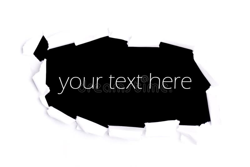 Paper cut to black hole. stock image. Image of paper, texture 7797801