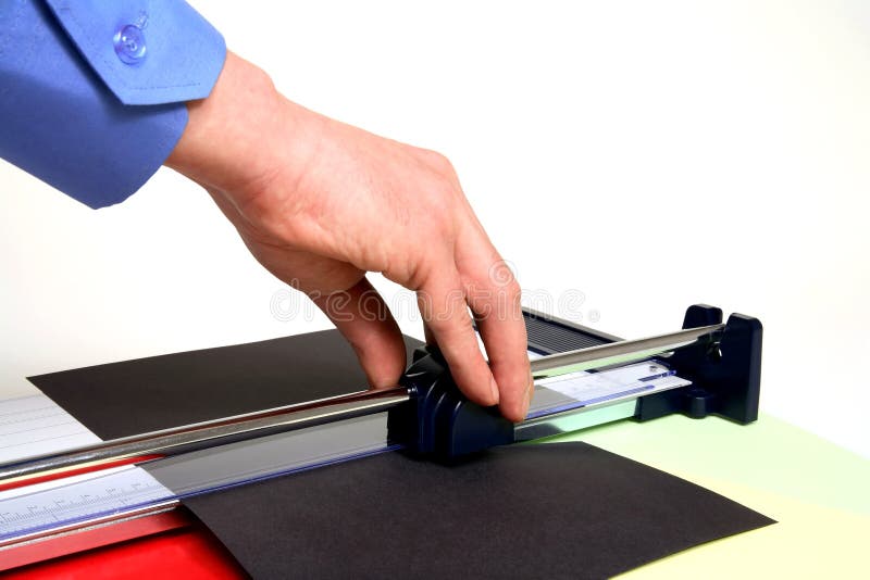 Paper cutter stock image. Image of equipment, hand, office 35916735