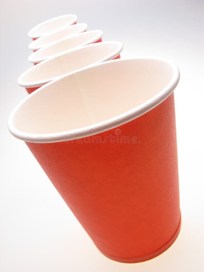 Paper disposable glasses stock image. Image of solo, dinner 3865773