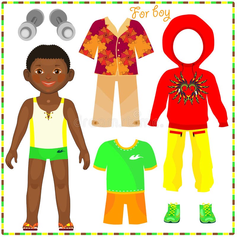 boy paper doll printable