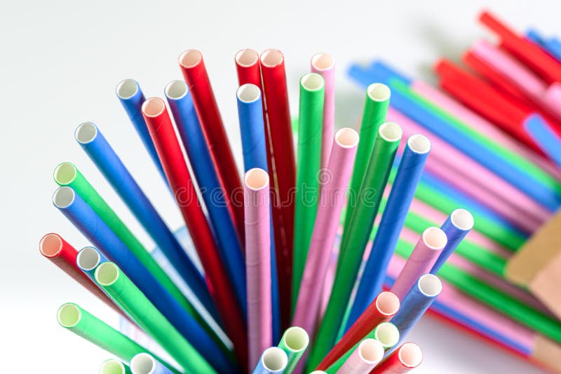 Paper drinking straws stock image. Image of straws, copy 195514759