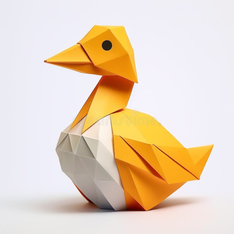 Origami Duck Stock Illustrations – 417 Origami Duck Stock