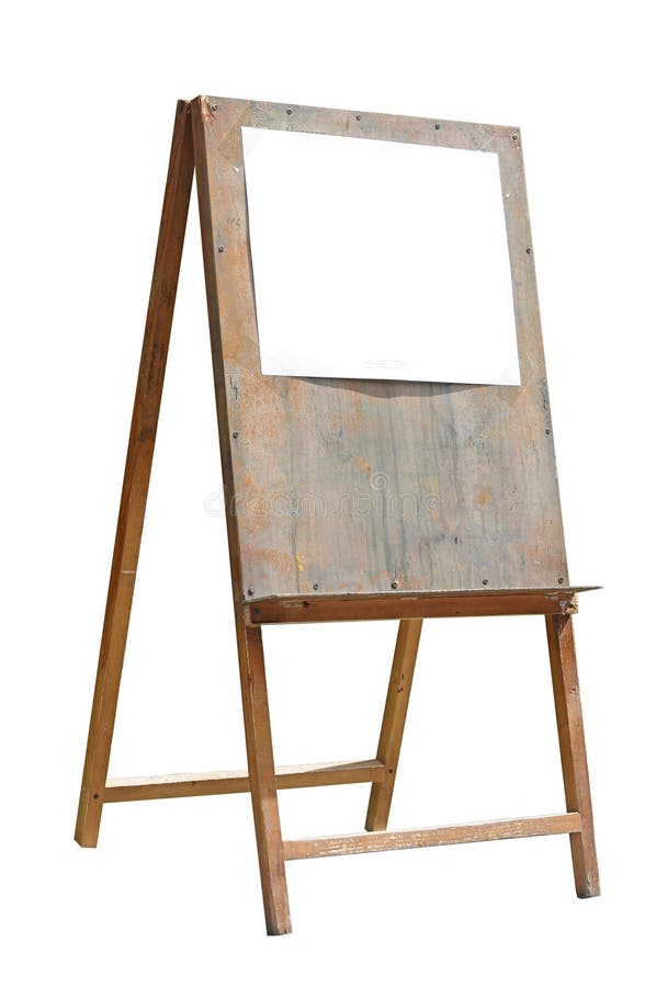Paper on a easel