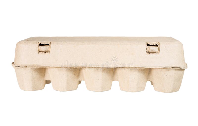 Paper egg box stock image. Image of package, closeup 56930193