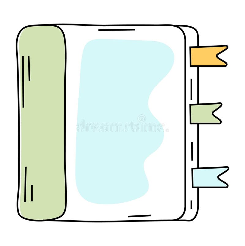 Paper empty sheet in doodle style. Sketch stikers vector illustration for notes. Doodle checklist vector illustration