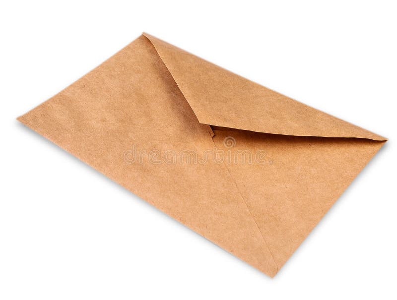 Paper Envelope Isolated on a White Background Stock Photo Image of