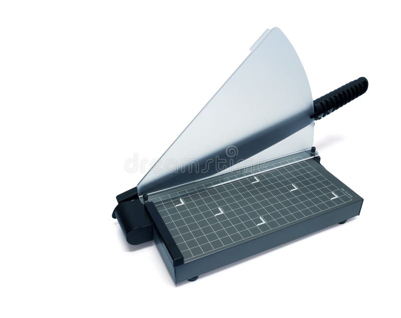 Paper guillotine stock photography