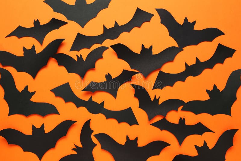 Paper halloween bats
