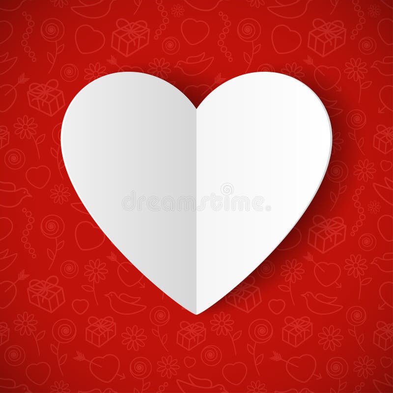 Paper Heart vector illustration
