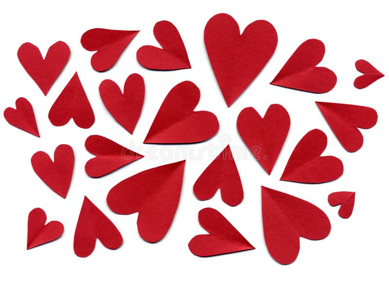 Flying hearts stock image. Image of shape, background, collage 411317