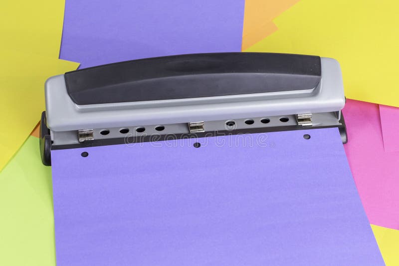 Paper Hole Punch stock image. Image of accessory, school 33807217