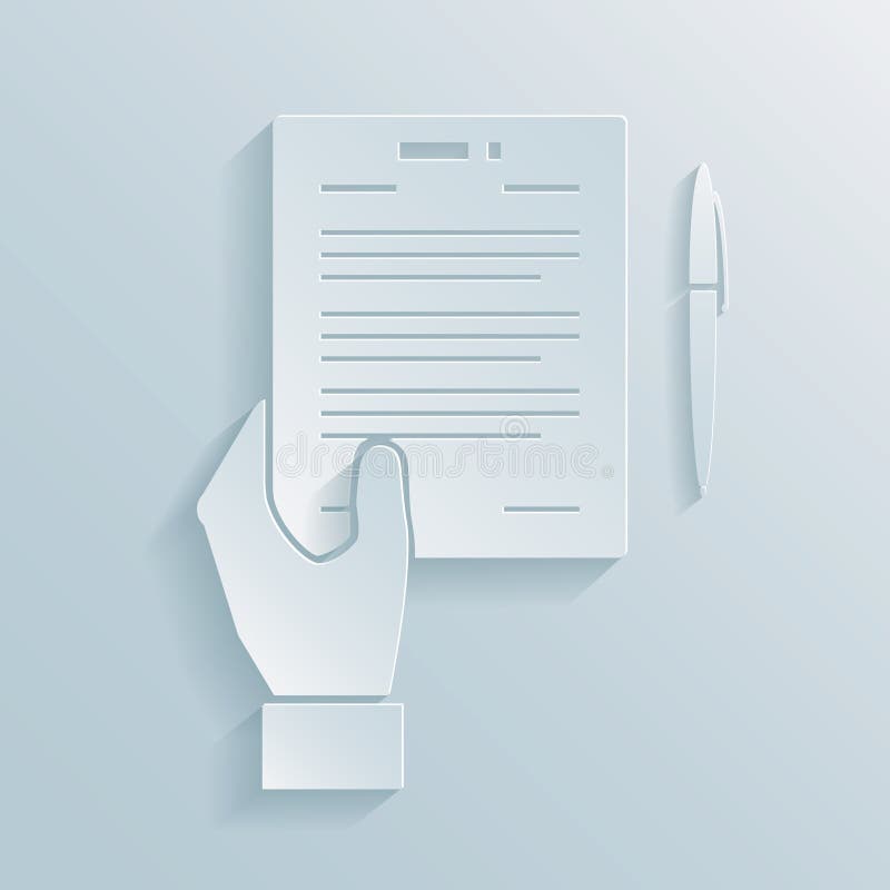 Paper icon of a business offer