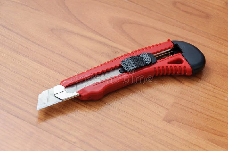 Paper Knife Opener Thin Blades To Cut and Plastic Stock Image Image