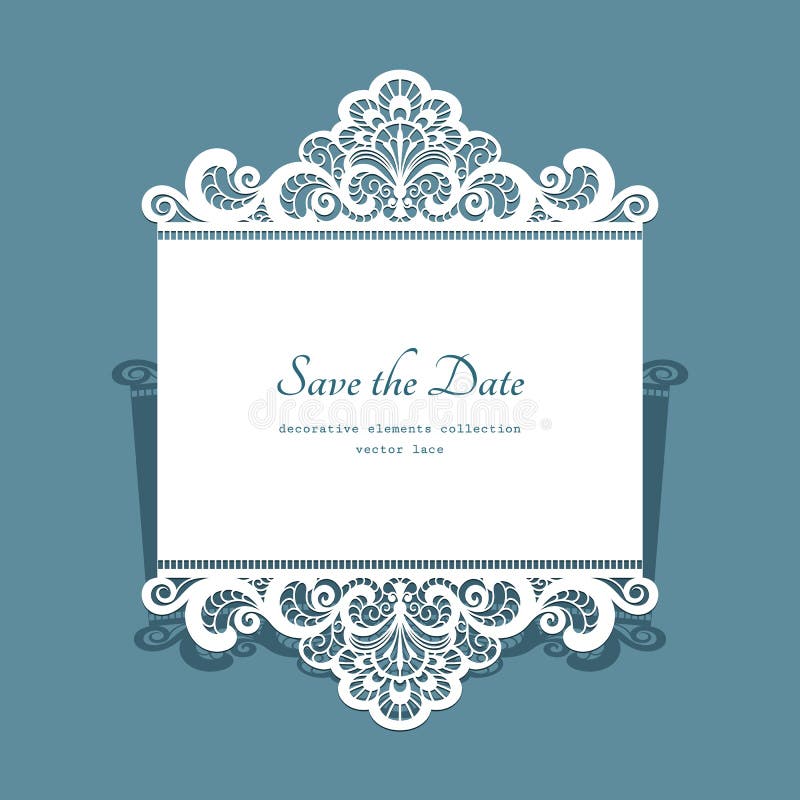 Paper lace card stock vector. Illustration of card, flourishes 79255457