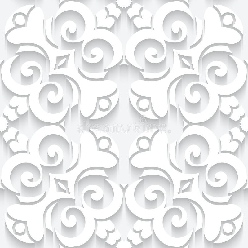 Paper Lace Texture, Seamless Pattern Stock Vector Illustration of