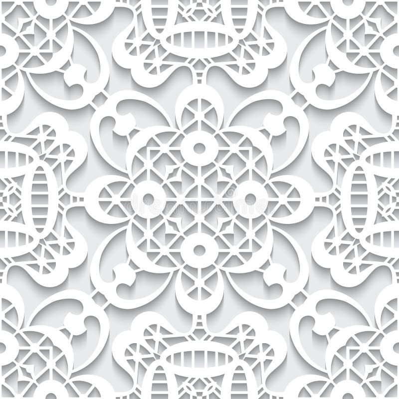 Paper Lace Texture, Seamless Pattern Stock Vector Illustration of lacy, background 65185477