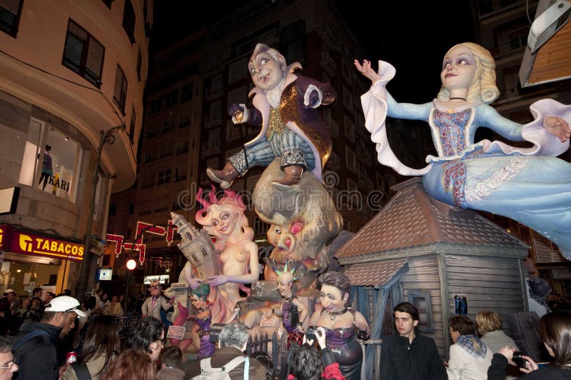 Paper Mache Figure, Valencia, Fallas Editorial Image Image of