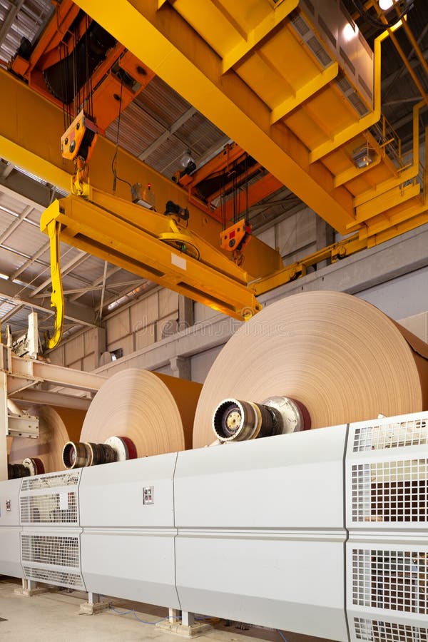 Paper mill plant stock image. Image of dryer, plant 265060991