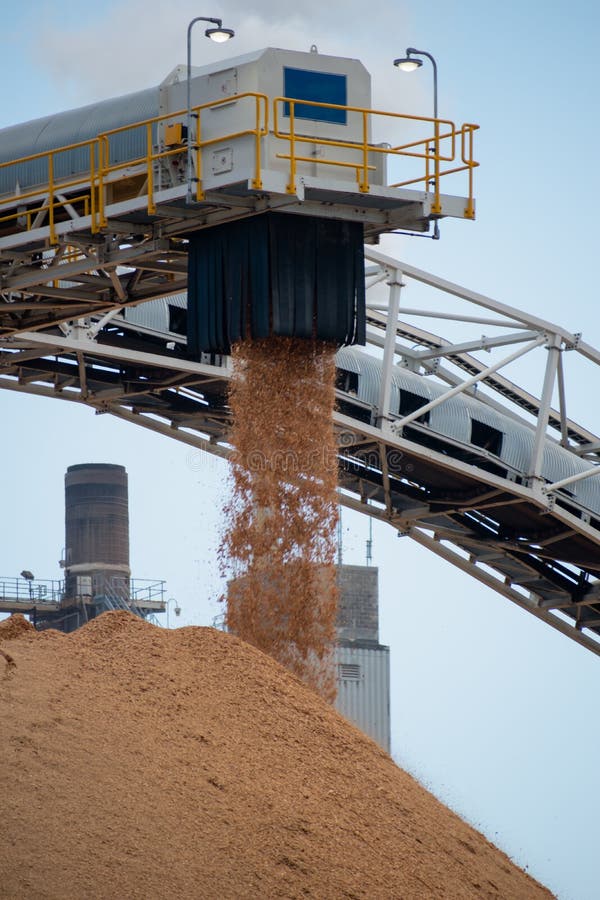 Paper Mill in the Distance in Production Stock Image Image of pulp