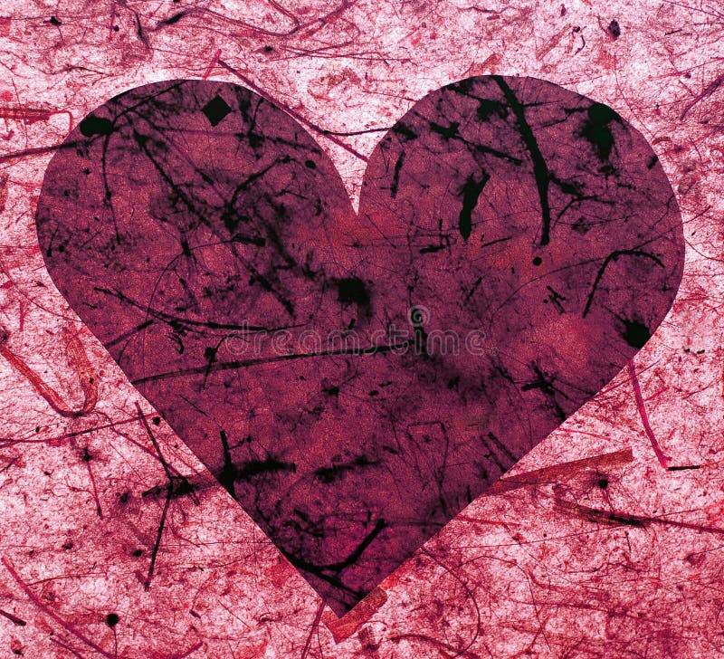 Paper pink för hjärta arkivbild