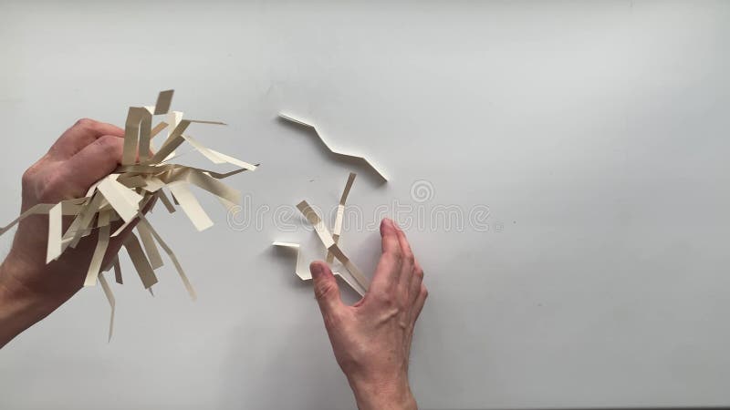 Paper scraps stock video footage