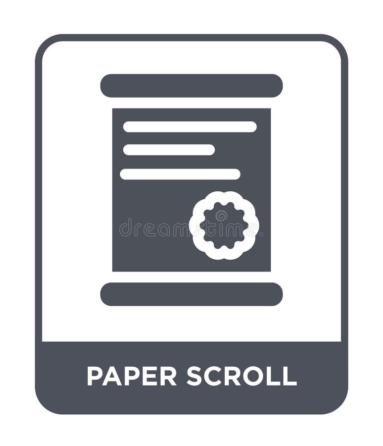 paper scroll icon in trendy design style. paper scroll icon isolated on white background. paper scroll vector icon simple and vector illustration paper scroll icon in trendy design style. paper scroll icon isolated on white background. paper scroll vector icon simple and vector illustration