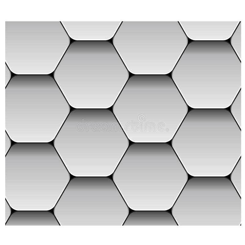 Paper seamless hexagon pattern vector illustration
