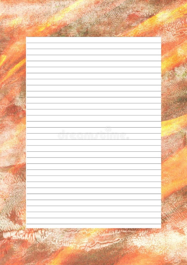 Digital Colorful Modern Letter Printable Paper Design. Elegant Graphic