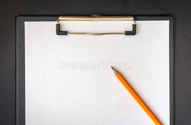 Paper sheet with empty to do list and and a pencil for writing. Concept clean layout stock images, royalty-free photos and pictures