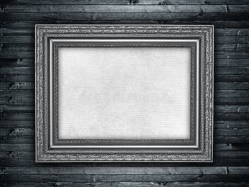 Paper Sheet In Picture Frame Stock Photo Image Of Blank Decorative 