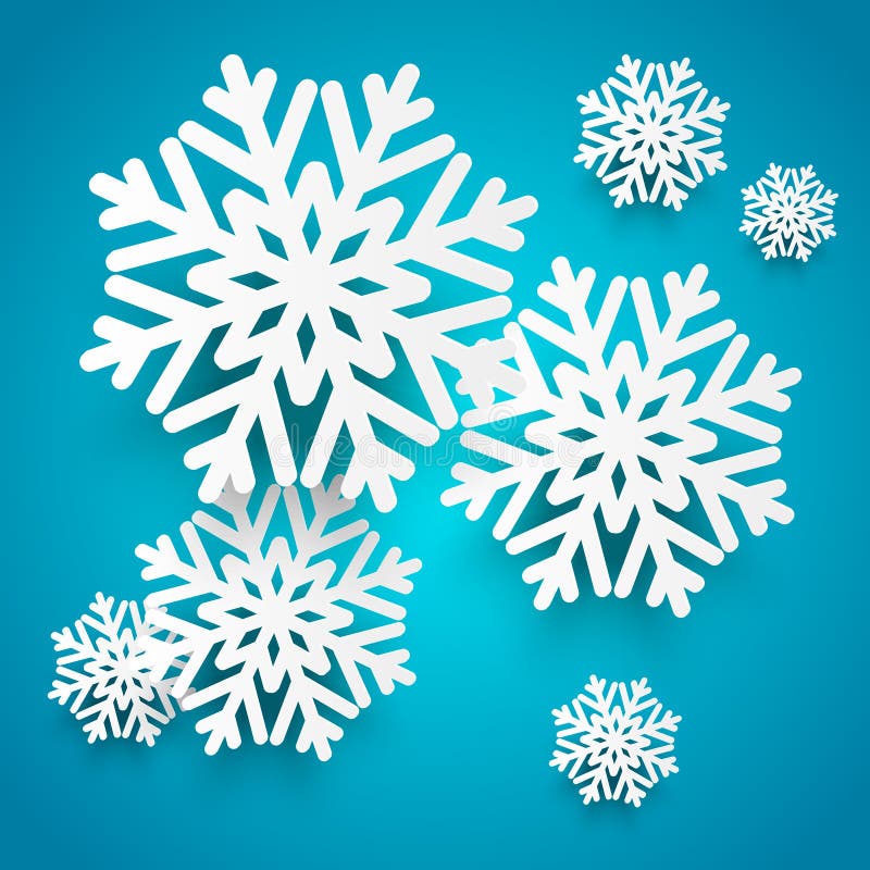Paper snowflakes stock vector. Illustration of decoration 34317547