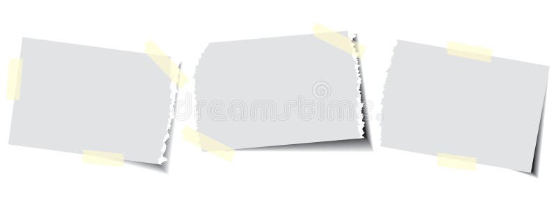 Paper with sticky tape stock illustration