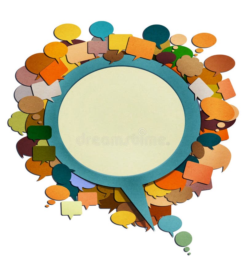 Paper talk image. stock illustration. Illustration of background 25685818