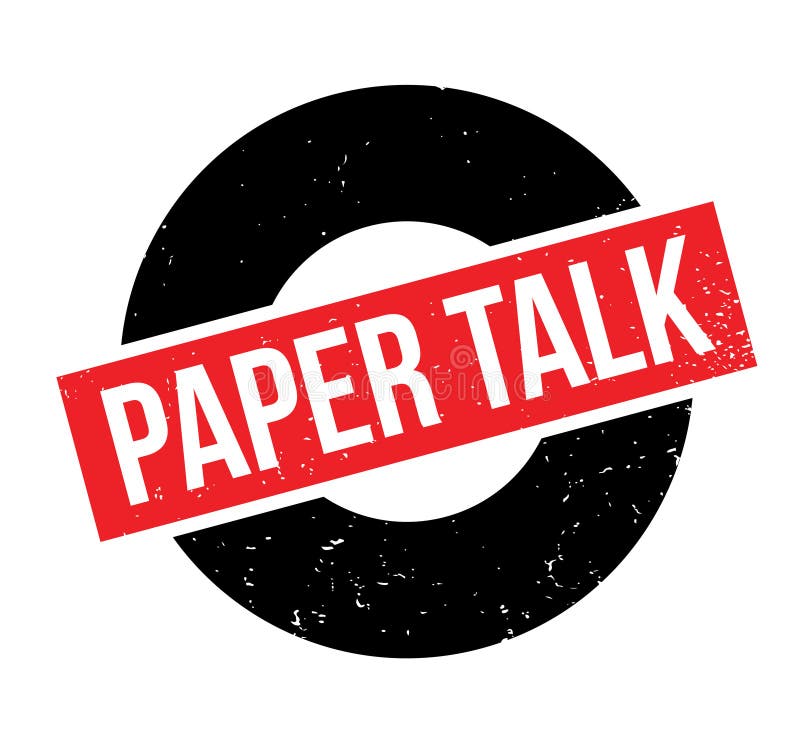 Paper Talk rubber stamp stock vector. Illustration of fabricated 97217550
