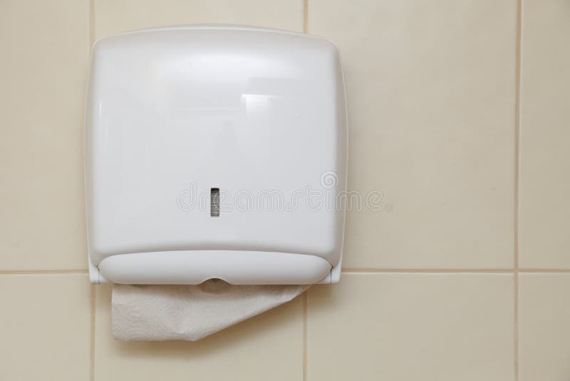 Paper Towel Dispenser in the Bathroom Stock Photo Image of bathroom