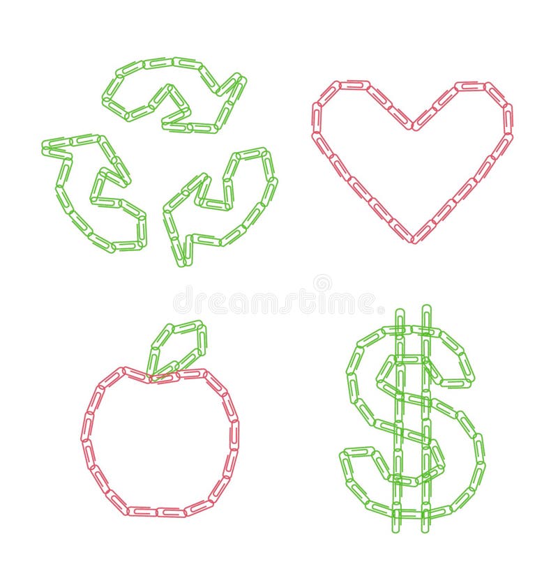 Paperclip designs stock vector. Illustration of dollar 19800696