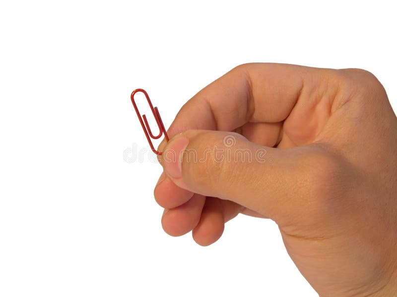 Paperclip in hand