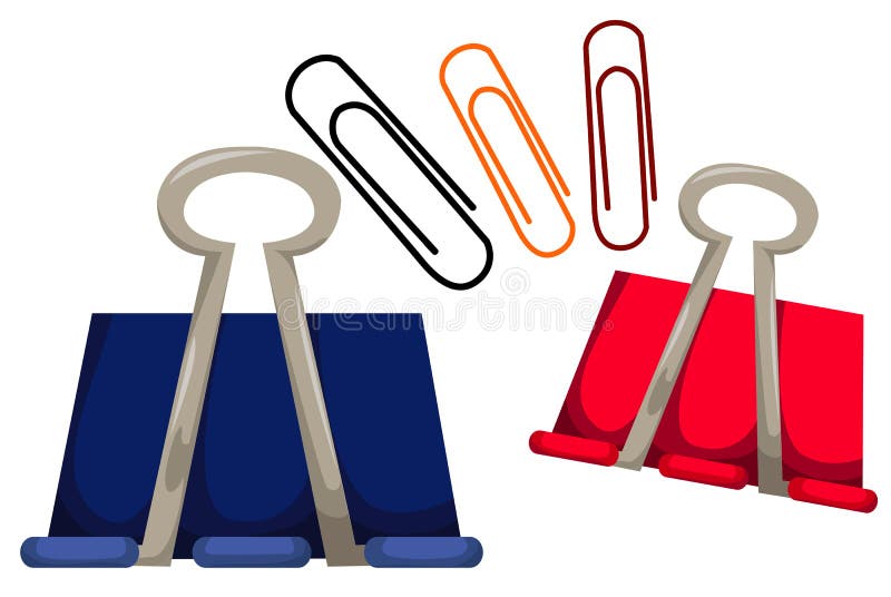 Paperclips ilustración del vector Paperclips ilustración del vector