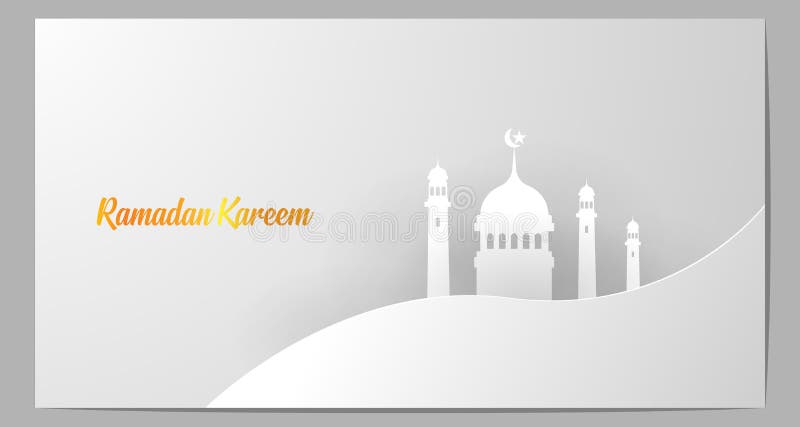 Papercut con il tema della religione islamica “il Ramadan “ Cartolina d'auguri con una fonte bianca lussuosa di progettazione e d royalty illustrazione gratis Papercut con il tema della religione islamica “il Ramadan “ Cartolina d'auguri con una fonte bianca lussuosa di progettazione e d royalty illustrazione gratis