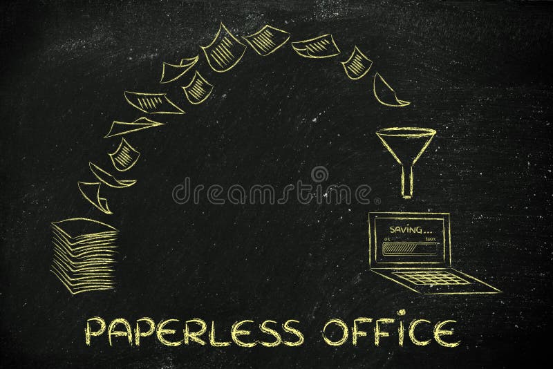 Paperless office: scanning documents and turning paper into data