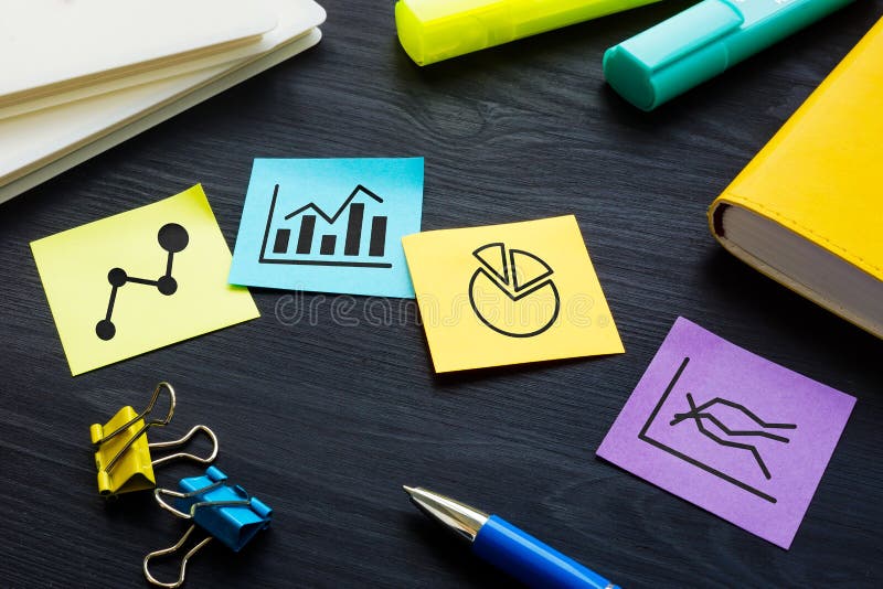 Papers with Graphs and Business Plan or Strategy Development. Stock